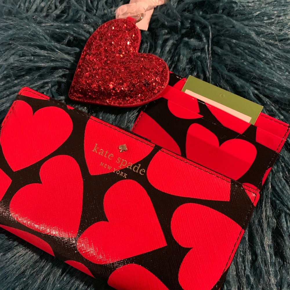 Kate Spade wallet, card case and keychain